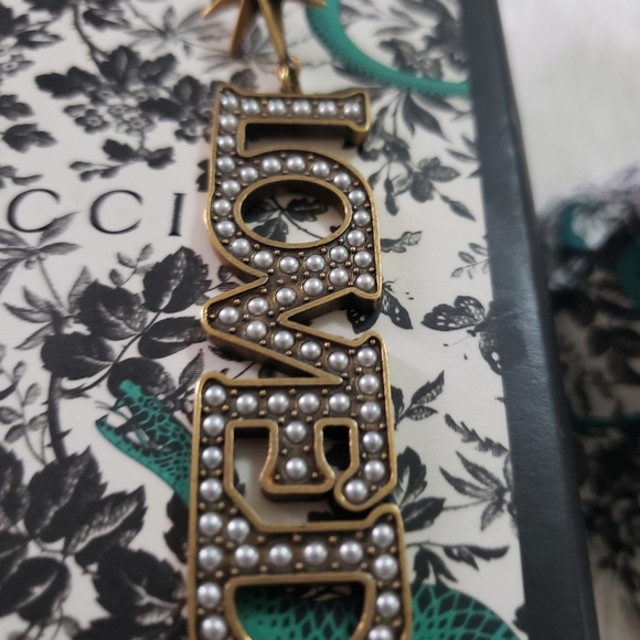 Gucci "LOVED" Earrings - Picture 2 of 7